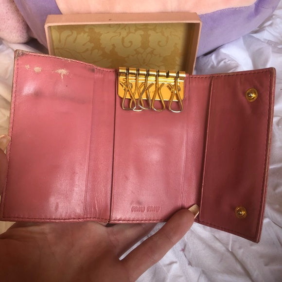 AUTH. Miu Miu Croc Wallet & Key Case Set *RARE* - Picture 4 of 6